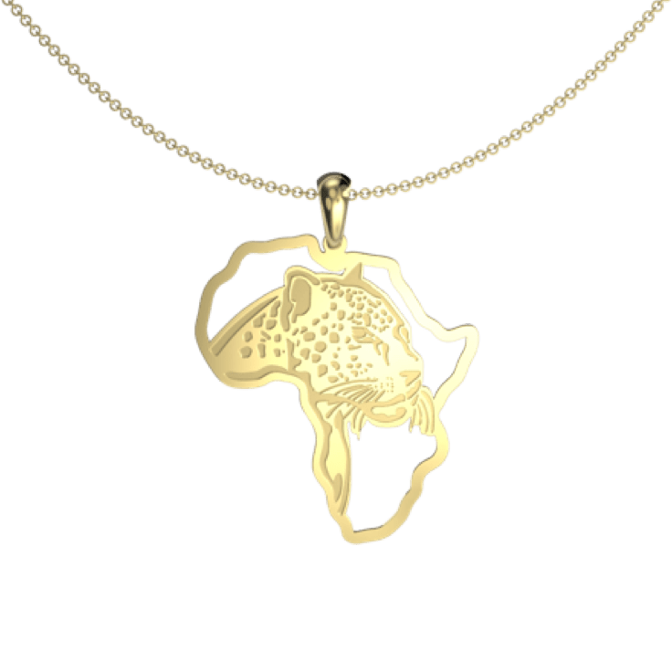 Leopard African map