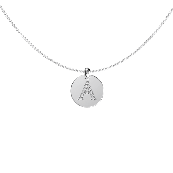 Roman Initial Pendant A - Initial Collection