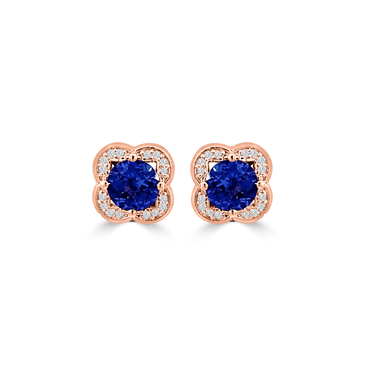 Tanzanite Diamond Halo Antique Ring_Tanzanite Jewellery